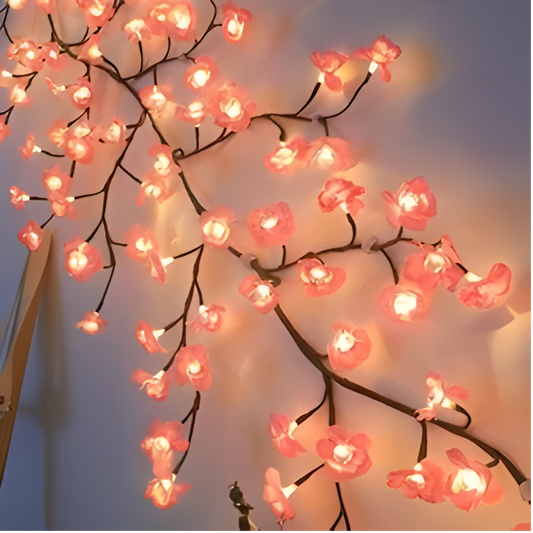 Guirlande LED Fleur de Cerisier – 96 LED USB, 8 Modes, Décoration Chambre